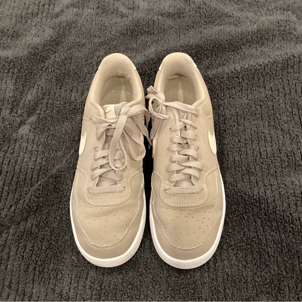 Nike Beige Sneakers with White Details